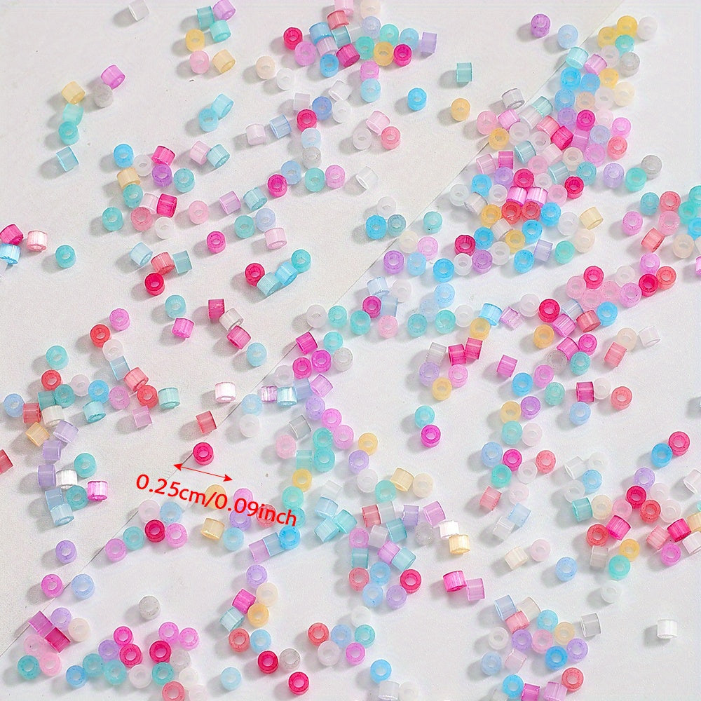 Cat's Eye Brushed Glass Beads