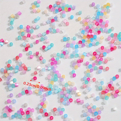 Cat's Eye Brushed Glass Beads