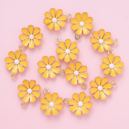 Colorful Daisy Flower Pendant Charms