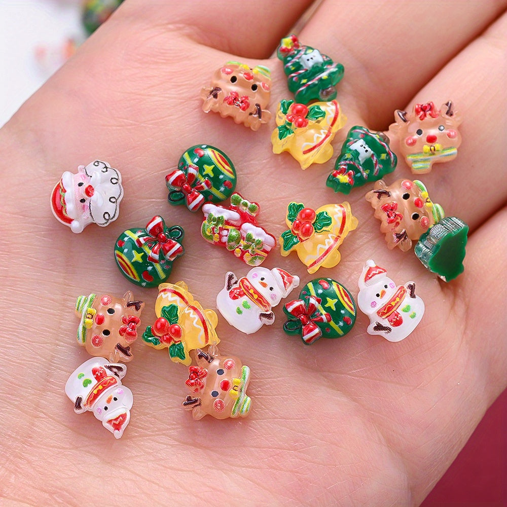 Christmas Resin Flatback Embellishments