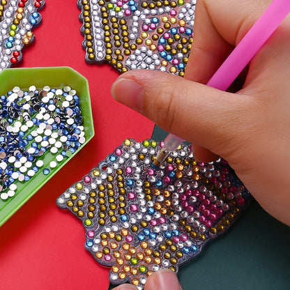 Christmas Diamond Painting Keychain Kit