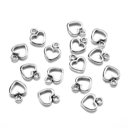 Retro Heart Alloy Pendants