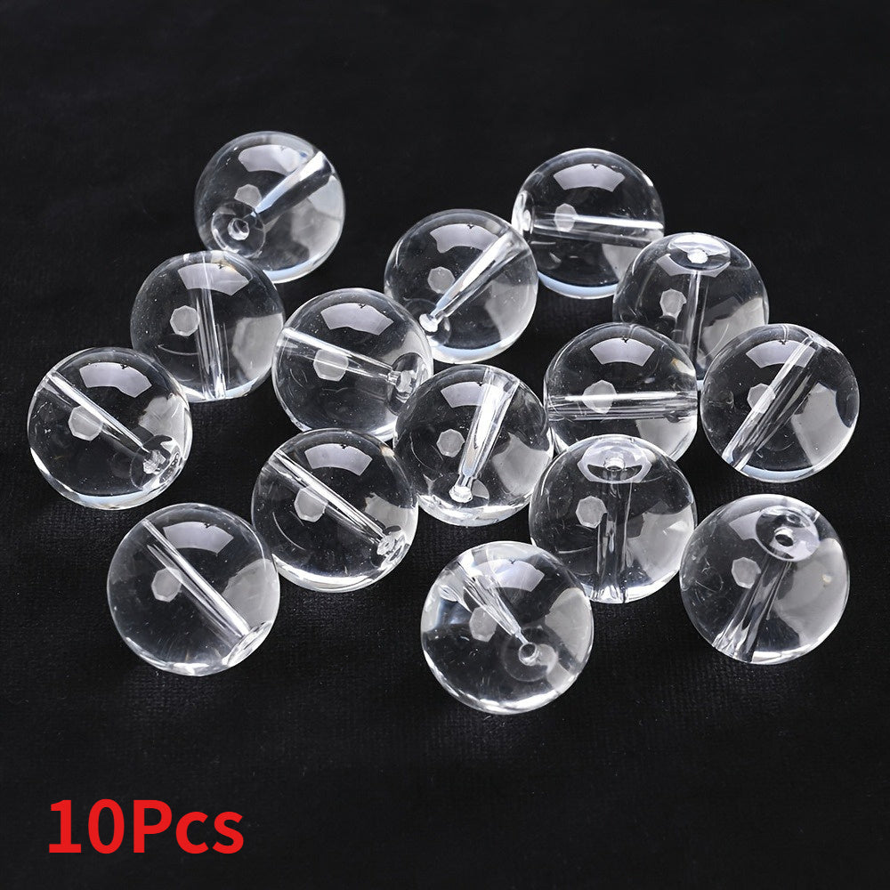 Clear Round Glass Beads
