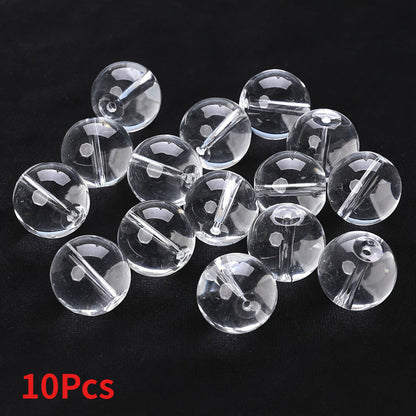 Clear Round Glass Beads