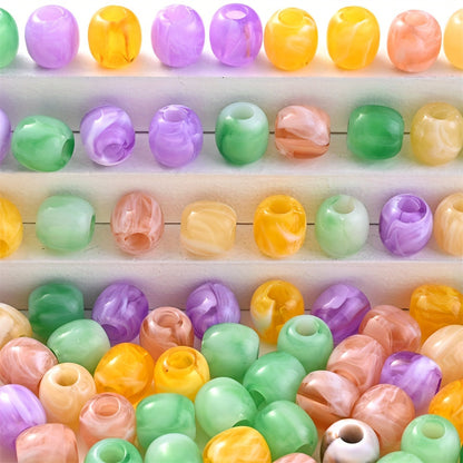 Barrel Acrylic Large Hole Beads