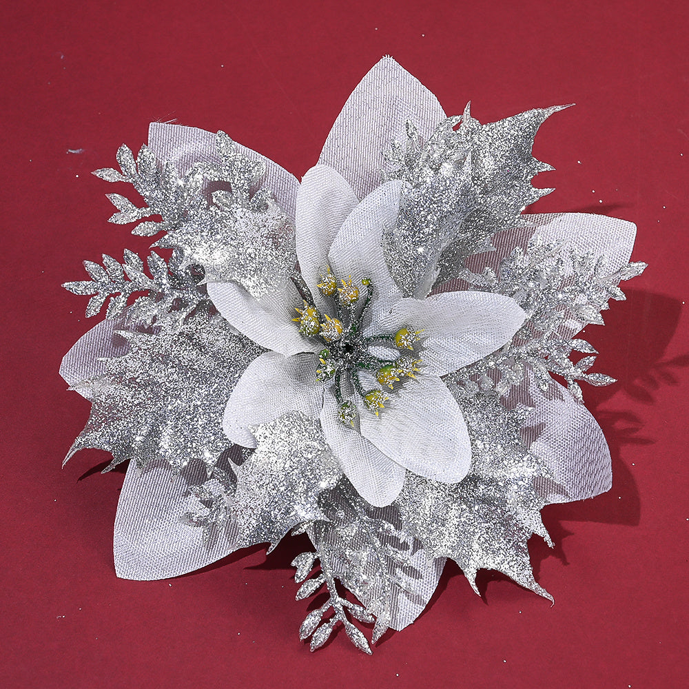 Elegant Handmade Christmas Plastic Flowers