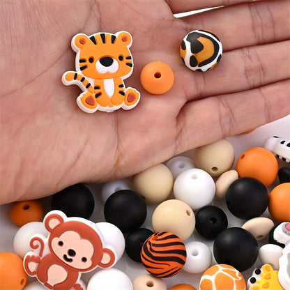 Assorted Silicone Animal Beads