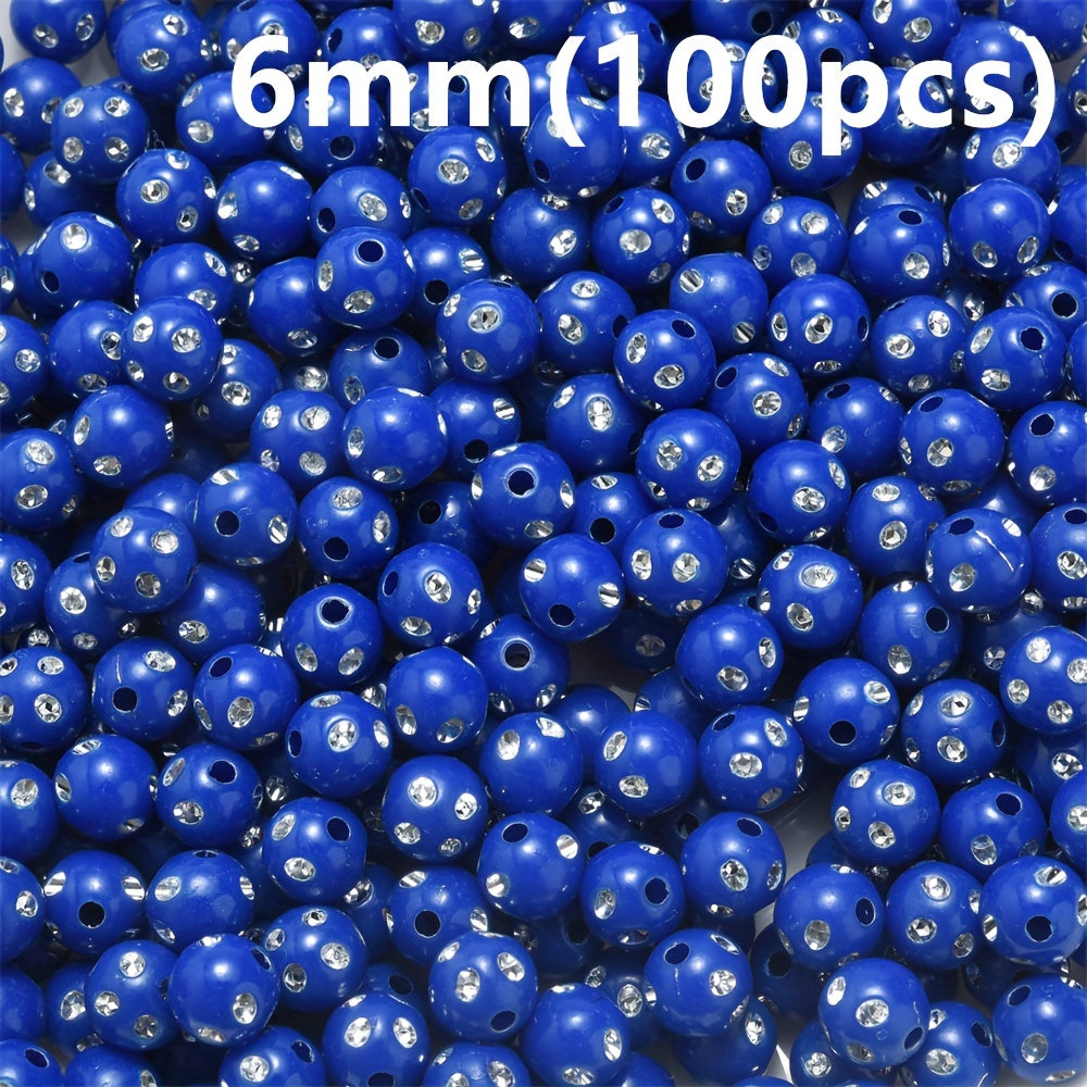 Mixed Acrylic Round Beads