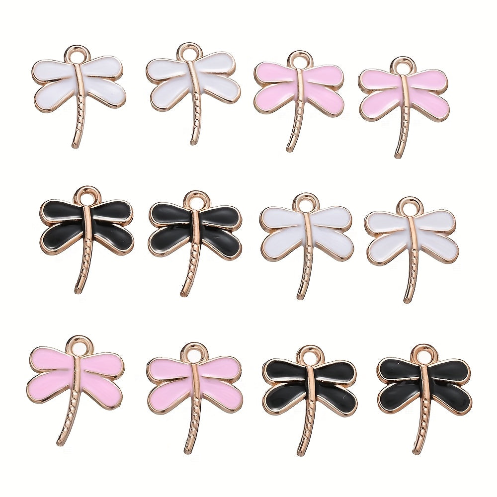 Dragonfly Oil Drop Pendant Charms