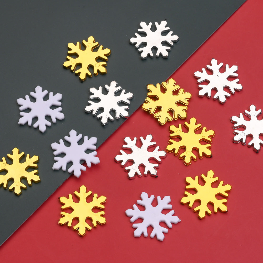 Plastic Snowflake Ornaments