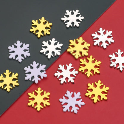 Plastic Snowflake Ornaments
