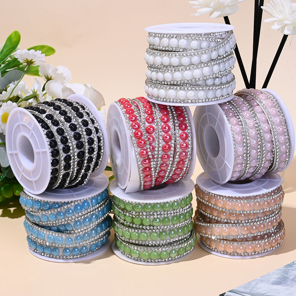 Ceramic Self-Adhesive Rhinestone Sticker Roll