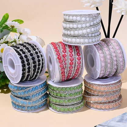 Ceramic Self-Adhesive Rhinestone Sticker Roll
