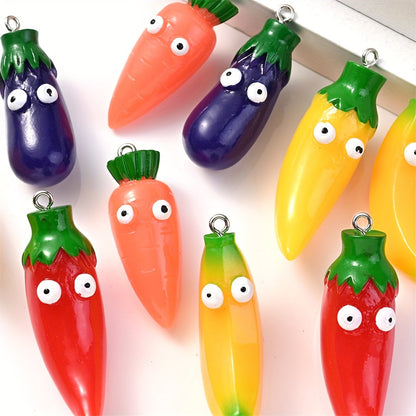 3D Vegetable Resin Charms