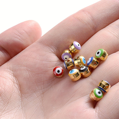 Devil's Eye Alloy Spacer Beads