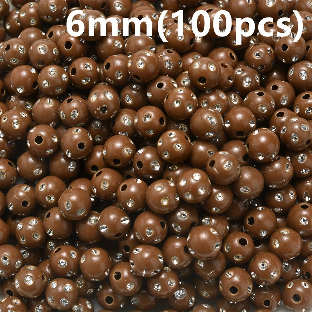 Mixed Acrylic Round Beads