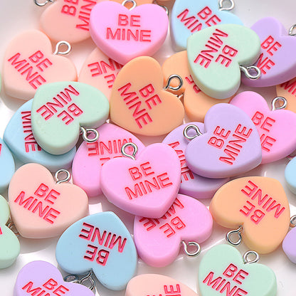 Sweet Heart Resin Pendants