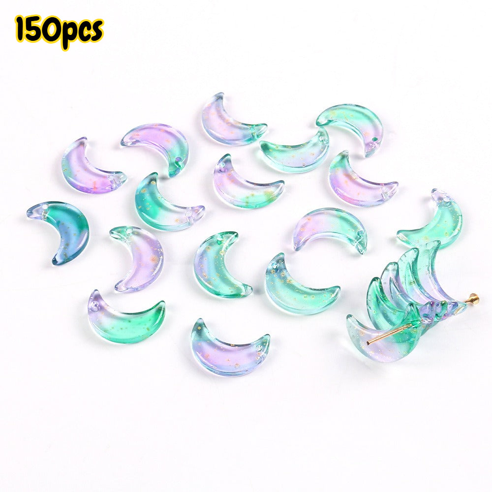 Crystal Moon Pendant Charms