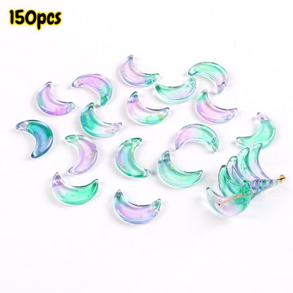 Crystal Moon Pendant Charms