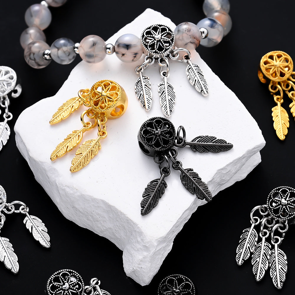 Dream Catcher Alloy Large Hole Beads