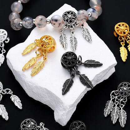 Dream Catcher Alloy Large Hole Beads