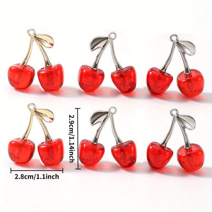 2PCS Fruit Cherry Fashion Pendant Set
