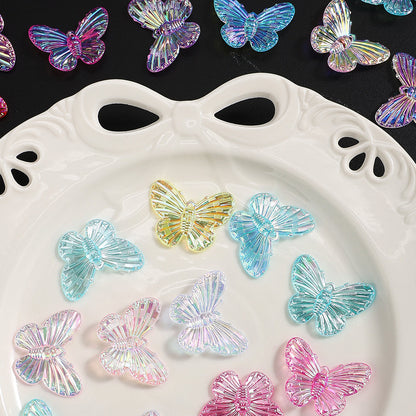 AB Butterfly Charm Beads