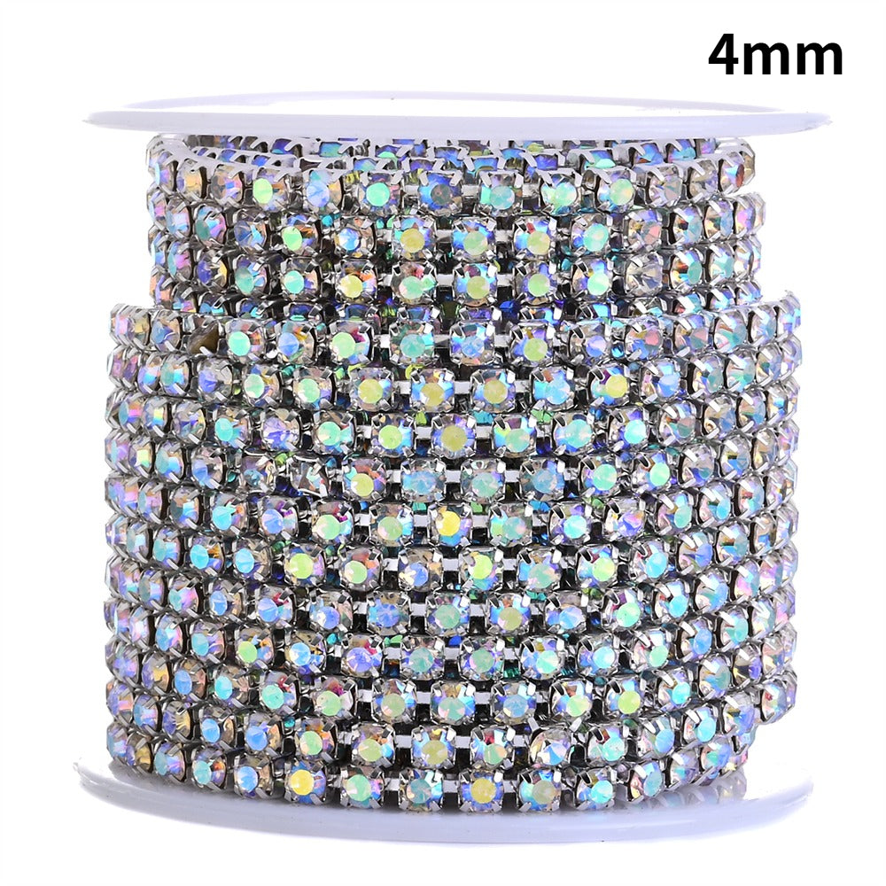 1 Roll 10 Yards Sparkling Rhinestone Chain Trim
