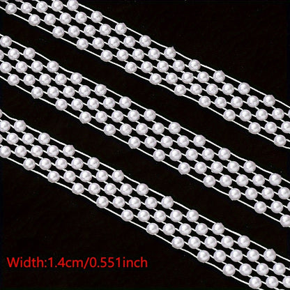 Pearlescent Acrylic Bead Chain