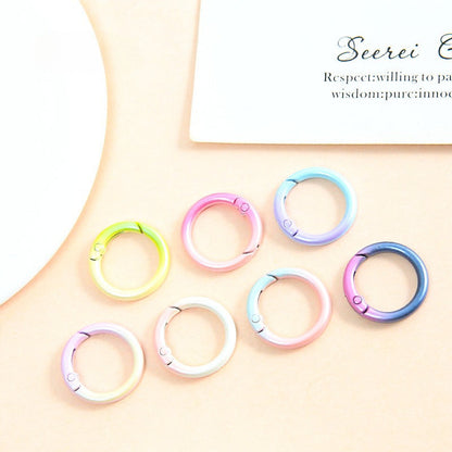 20PCS 25×19mm Gradient Spring Gate O-Ring Buckle Set