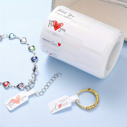 White Love Jewelry Price Labels