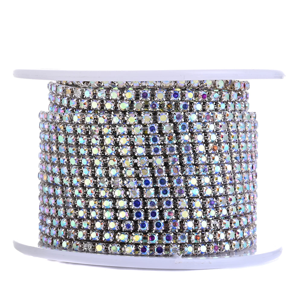 1 Roll 10 Yards Sparkling Rhinestone Chain Trim