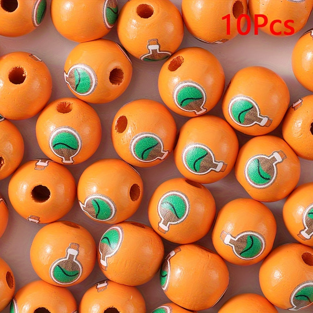 Halloween Wooden Beads