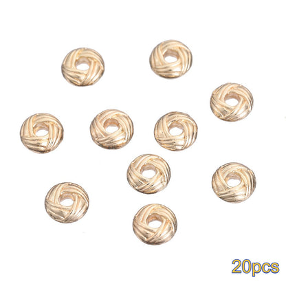 20PCS Gold Alloy Multi-Shape Spacer Bead Set