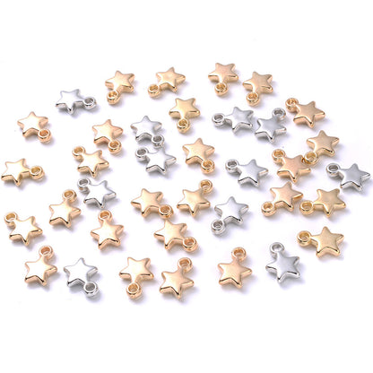 Star-Shaped CCB Plastic Pendants