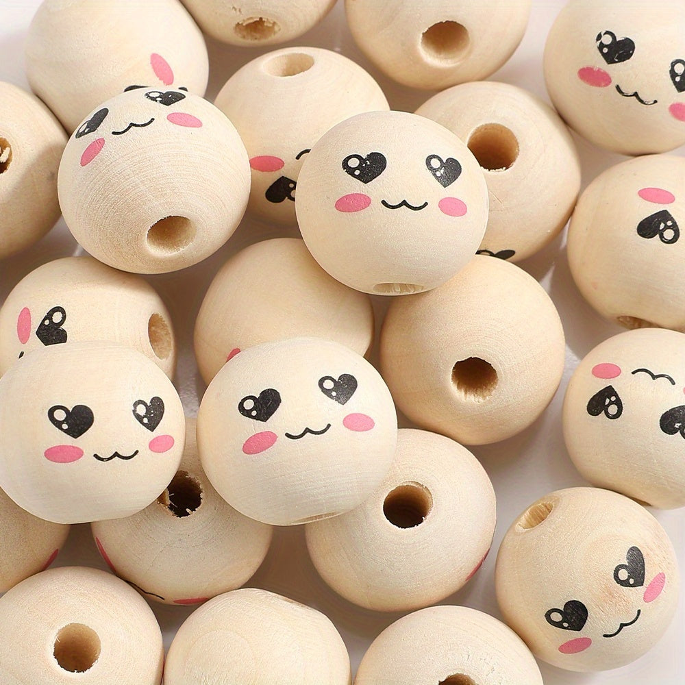 Expression Wooden Spacer Beads