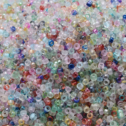 500PCS 2.5mm Round Glass Seed Bead Set
