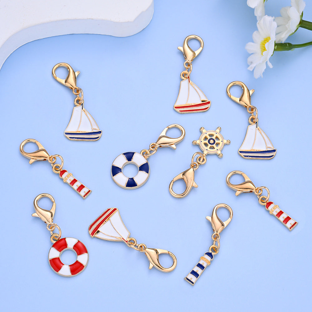 Nautical Enamel Pendant Charms