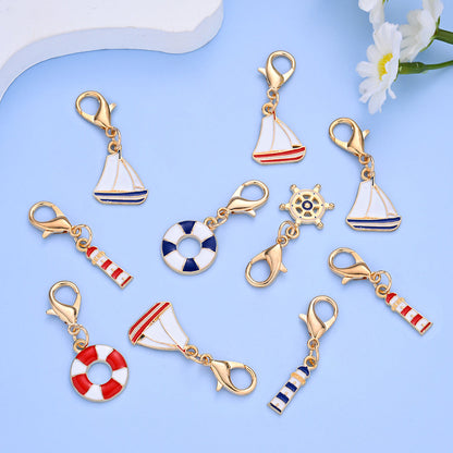 Nautical Enamel Pendant Charms