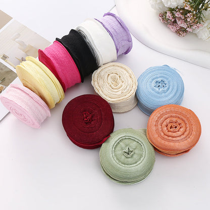 Pleated Fishtail Tulle Ribbon for Floral & Gift Decoration