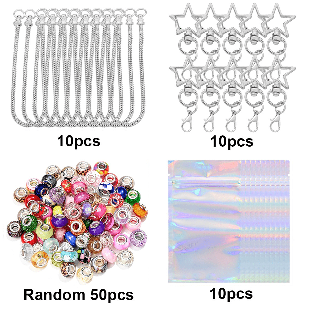 20PCS Beaded Keychain Making Set