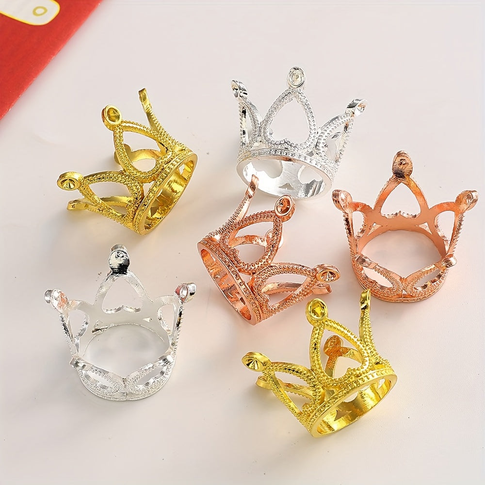 Vintage Crown Alloy Spacer Beads