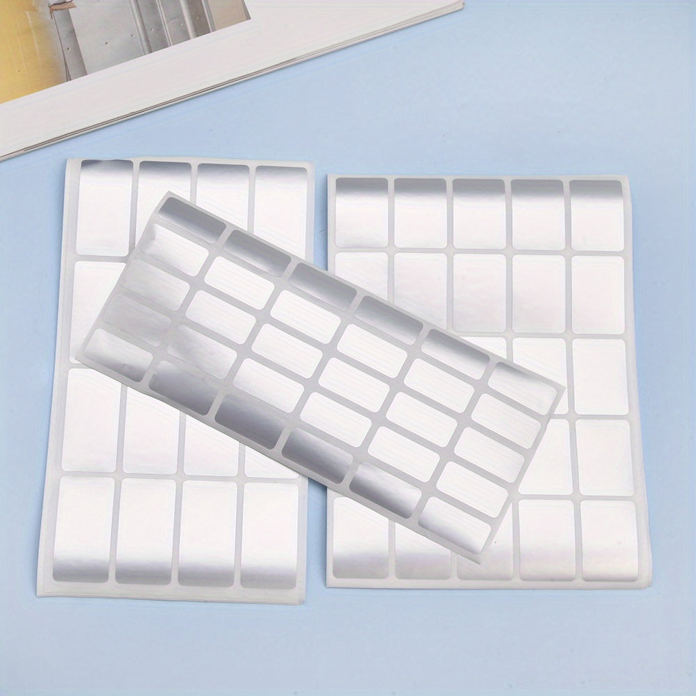 Silvery Waterproof Label Stickers