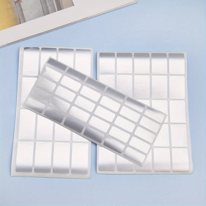 Silvery Waterproof Label Stickers