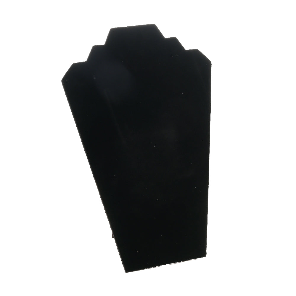 1-Piece Black Velvet Double-Layer Necklace Display Stand