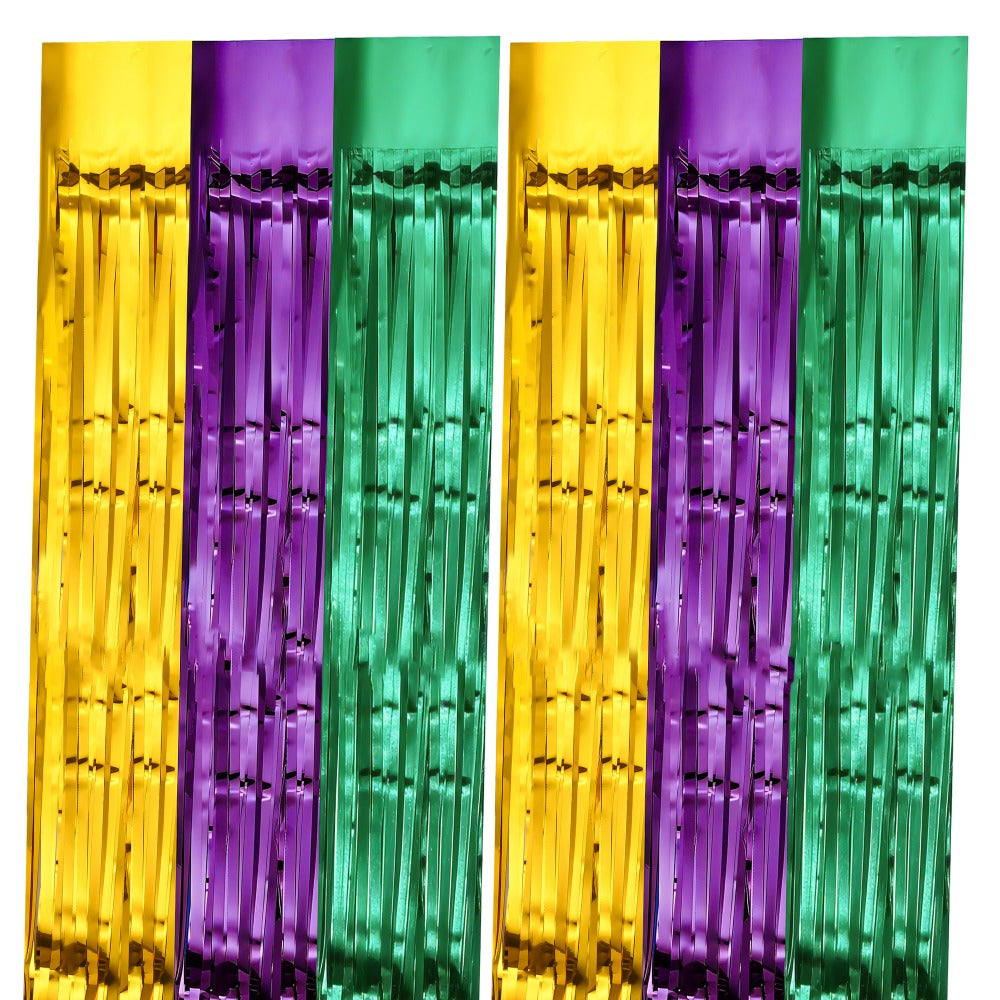 Mardi Gras Metallic Fringe Party Decorations