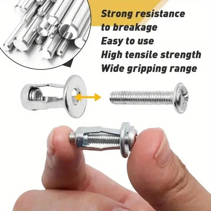 Silvery Screws and Bolts Assortment Kit