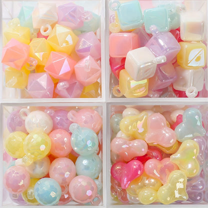 Acrylic AB Candy Color Irregular Beads