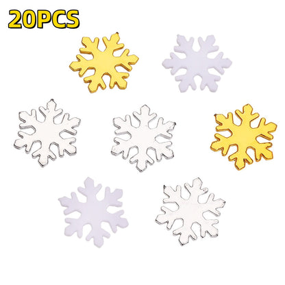 Plastic Snowflake Ornaments