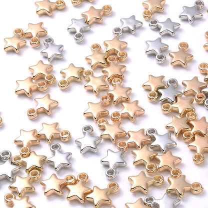 Star-Shaped CCB Plastic Pendants